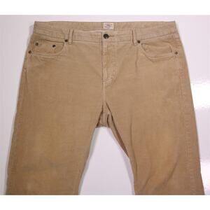 Faherty Light Brown Corduroy Organic Cotton-Lyocell 5-Pocket Pants 38x29